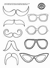 Coloring Glasses Sunglasses Moustache Mustache Eye Printable Template Kids Pages Clings Mirror Kidsactivitiesblog Glass Templates Printables Activities Crafts Craft Cartoon sketch template
