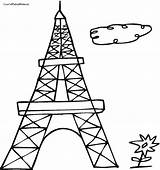 Eiffel Tower Coloring Pages Kids Paris Getcolorings Color Getdrawings sketch template