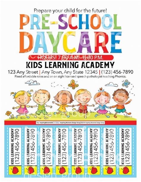 printable daycare flyer templates master template