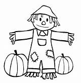 Coloring Scarecrow Pages Printable Fall Kids Scarecrows Cute Print Color Drawing Getcolorings Girl Drawings Draw Pumpkin Printables Toddlers Clip Clipart sketch template