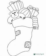 Christmas Coloring Pages Printable Socks Kids Stocking Patterns Calza La Colouring Di Color Stockings Number Natale Colour Print Noel Bota sketch template