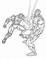 Iron Man Coloring Kids Children Color Pages sketch template