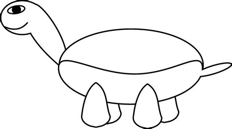 cartoon turtle outline clip art  clkercom vector clip art