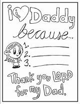 Sunday Daddy Fathers sketch template