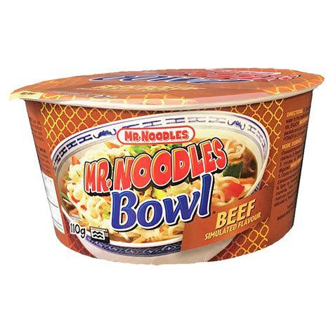 Mr Noodles Instant Noodle Bowl Beef 110g London Drugs