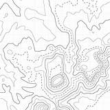 Linear Topographic Topographical sketch template