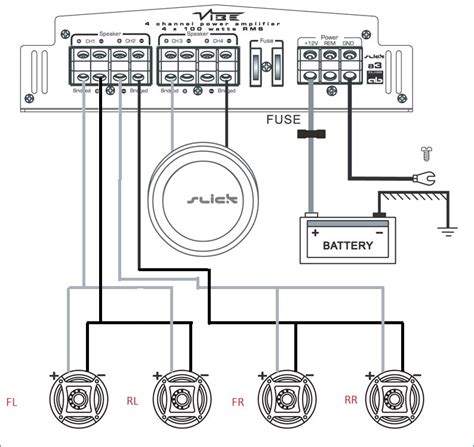 amp wiring schematic head