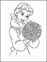 Coloring Disney Princess Pages Printable Belle Colouring Sheet Print Fanclub sketch template