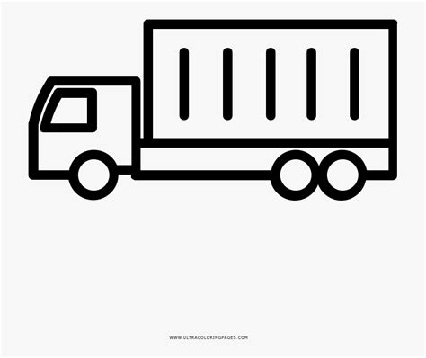 delivery truck coloring page  transparent clipart clipartkey