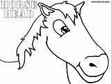 Horse Head Coloring Pages Colorings Horsehead sketch template