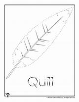 Quill Tracing sketch template