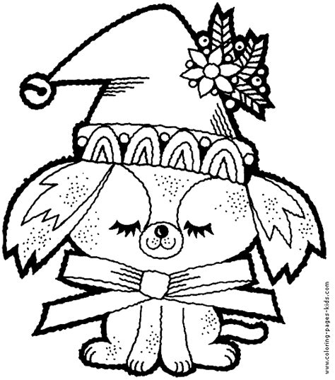 christmas dog coloring pages madeleinetemeyer
