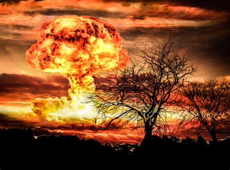 nuclear bomb explosion  stock photo public domain pictures
