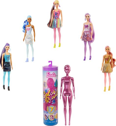 buy barbie color reveal doll accessories shimmer series  surprises