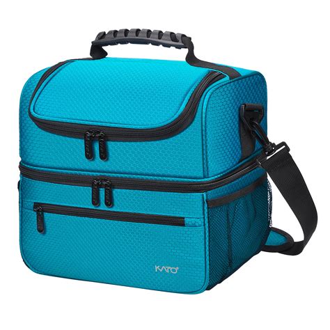 kato large adult insulated lunch bag totes cooler container double compartment walmartcom