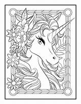 Coloring Pages Unicorn Adult Book Printable Amazon Forest Books Summer Jade Kleurplaten Unicorns Print Malvorlagen Flowers Colouring Enchanted Kolorowanki Disney sketch template