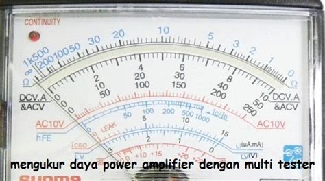 bagaimana  mengetahui daya watt  sebenarnya  power amplifier