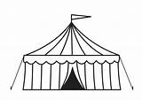 Chapiteau Coloriage Tent Circus Dessin Imprimer sketch template