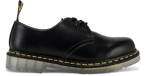 dr martens leather  iced  black  men lyst