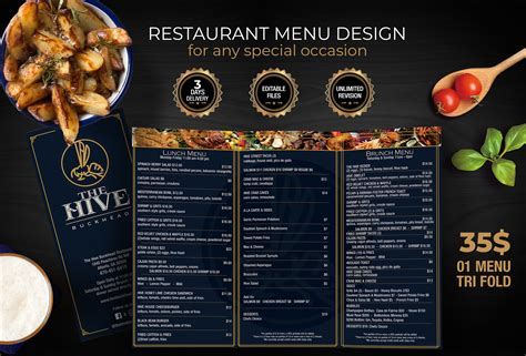 professionally design restaurant menu ready  print   seoclerks