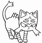 Litten Coloring Pages Pokemon Colouring Pokémon Moon Sun Color Printable Print Drawings Whiskers Book Pok Collection Sheets Clipartxtras Getcolorings Template sketch template