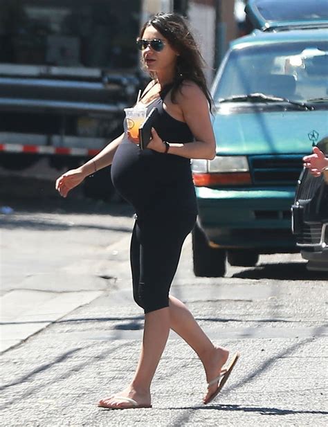 Pregnant Mila Kunis Goes To Yoga Pictures Popsugar Celebrity Photo 1
