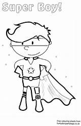 Superboy Pages Template Coloring Sheets Colouring sketch template