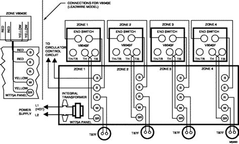honeywell  zone valve wiring diagram