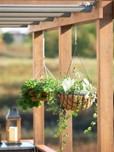 ways  improve  deck   hanging plants