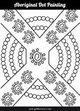 Aboriginal Dot Painting Template Colouring Templates Kids Symbols Australian Indigenous Pages Patterns Goldencarers Drawing Pattern Naidoc Printable Cultural Styles Activities sketch template
