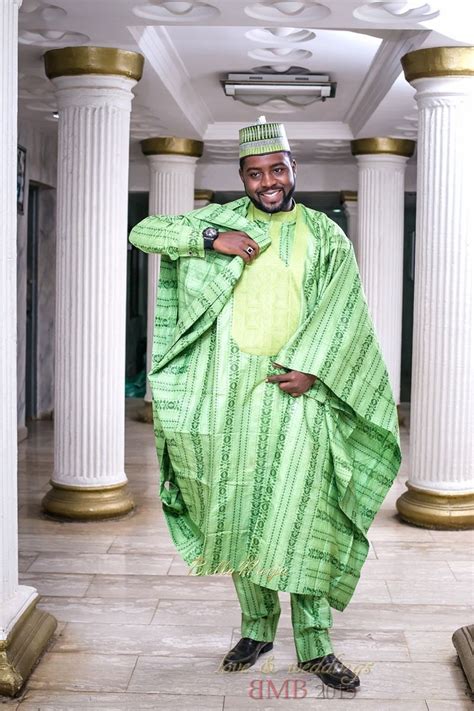 Hombres De Traje Nigeriano Verde Vestido Africano Vestidos