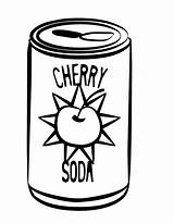 Coloring Pages Soda Drawing Drinks Coke Drink Cola Coca Cans Colouring Soft Printable Color Clipart Clip Getcolorings Template Print Printables sketch template