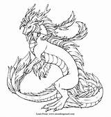 Dragons Colouring Mythical Drachen Fabeltiere доску выбрать Coloringhome sketch template