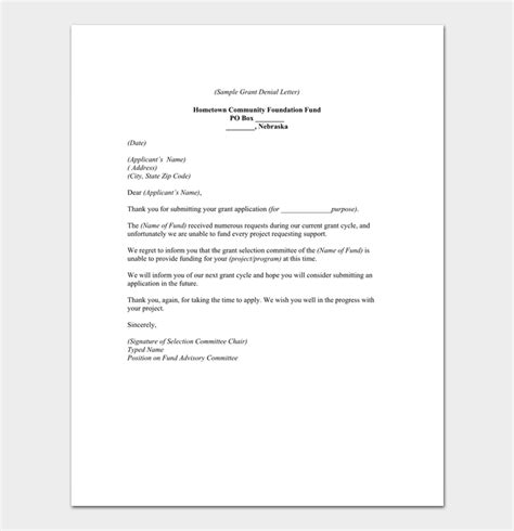 bid rejection letter  samples examples