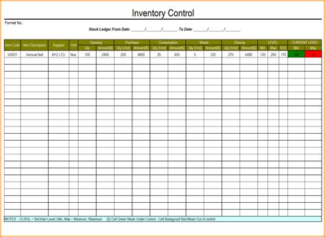 excel inventory template  formulas  inventory spreadsheet template inventory spreadsheet
