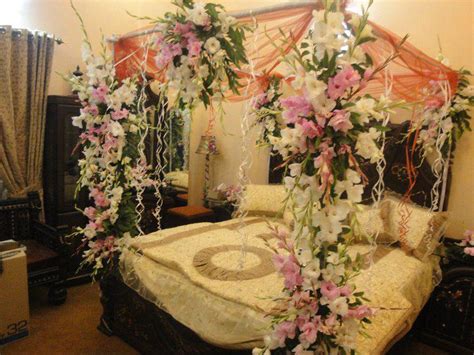 wedding room decoration ideas  pakistan  bridal bedroom images