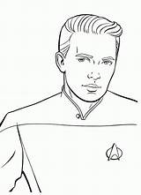 Trek Star Coloring Pages Printable Library Books Clipart Popular Clip Spock sketch template