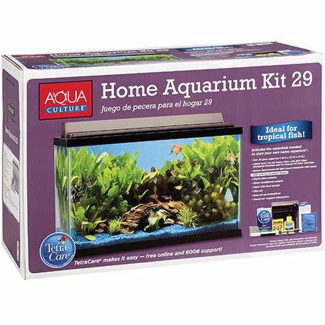 AquaCulture 29 Gallon Aquarium Kit with Filter, Heater and Flourescent 