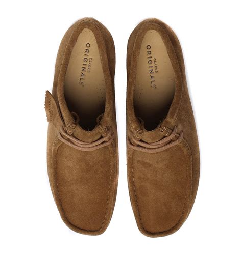 Clarks Wallabee Cola Brown Suede Shoes Lyst