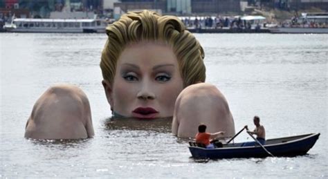 things we saw today a giant lady in a lake the mary sue