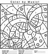 Music Color Coloring Number Pages Butterfly Teacherspayteachers Printables sketch template