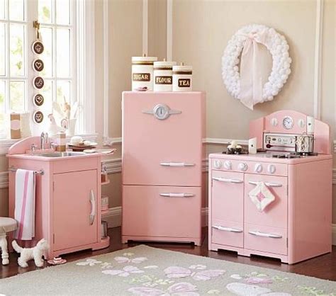 pink retro kitchen collection pottery barn kids