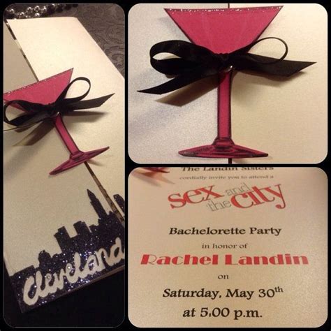 sex and the city themed invitations for birthday by onechelleofamug