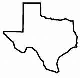 Texas Outline State Clipart Map Silhouette Small Tech Signs sketch template
