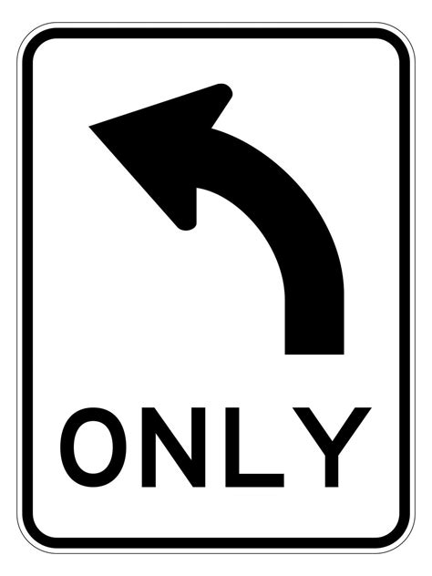 traffic turn left   sign buy  discount safety signs