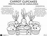 Coloring Brighter Corner Kids Bites Carrot Cupcakes Sheet Doodle Sheets sketch template