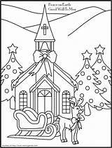 Coloring Christmas Pages Printable Kids Christian Religious Card Color Church Cards Print Popular Getcolorings Nativity Disney Coloringhome Getdrawings Characters sketch template