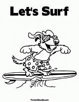 Coloring Pages Beach Surfing Luau Party Drawing Surfer Getdrawings Clipart Dog Drawings Colouring Clip Comments Library Printable Silver sketch template