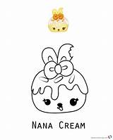 Num Noms Coloring Pages Cream Nana Series Printable Cute Kids Print sketch template