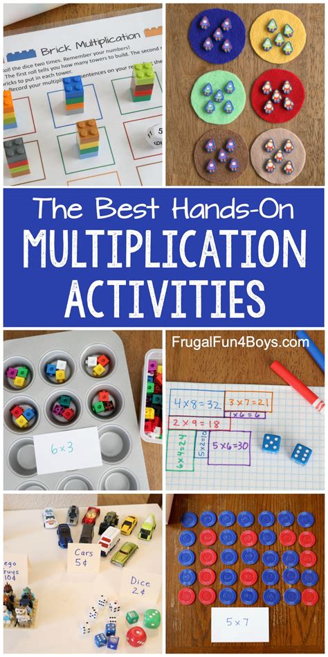 hands  multiplication activities frugal fun  boys  girls